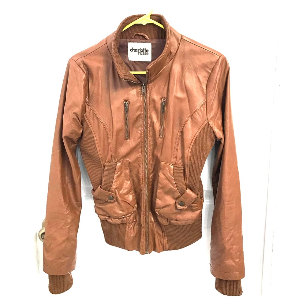 Medium brown jacket from Charlotte Russe